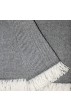Kaschmir Decke Grau Weiß
